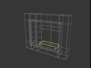 wall baileys shatura - wall for the living room 3D Model