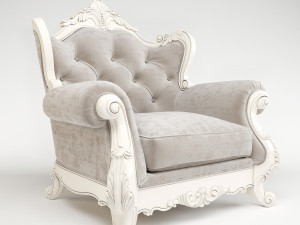 classic armchair 00001 Modèle 3D