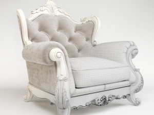 classic armchair 00001 3D 模型