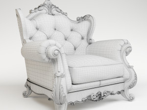 classic armchair 00001 3D 模型
