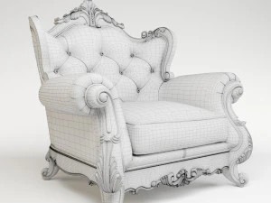 classic armchair 00001 3D Model