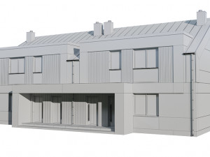 twin house 1 Modèle 3D