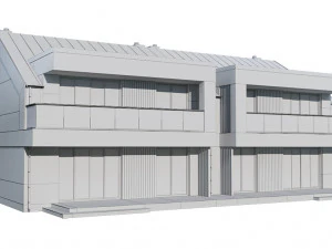 twin house 1 3D Model