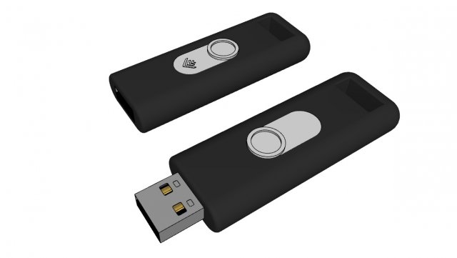 flash drive 3D मॉडल .c4d .max .obj .3ds .fbx .stl .blend 