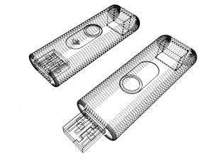 flash drive 3D मॉडल