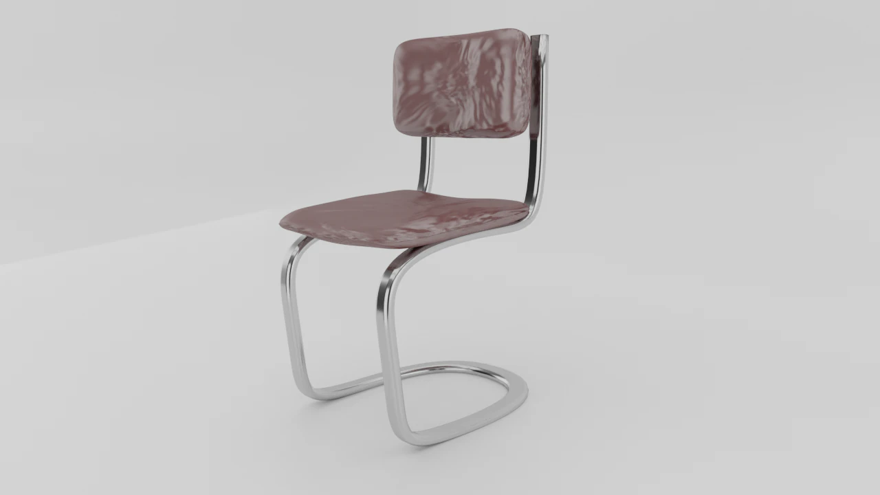 school chair 3D Model .c4d .max .obj .3ds .fbx .stl .blend 
