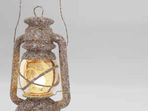 lantern lamp decorative colorful 3D Model