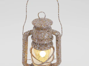 lantern lamp decorative colorful 3D Model