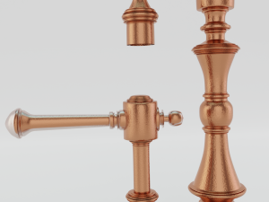 copper decorative faucet water tap Modelo 3D