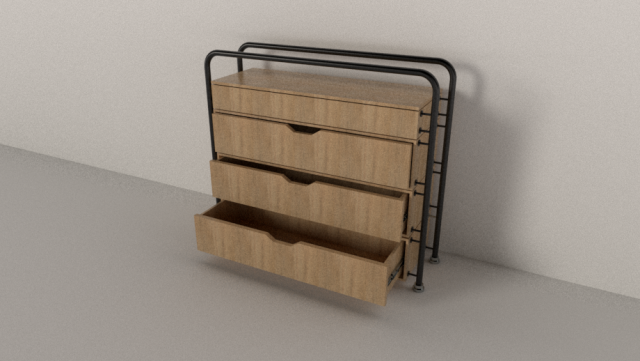 drawer mod 01 3D Модель .c4d .max .obj .3ds .fbx .stl .blend 