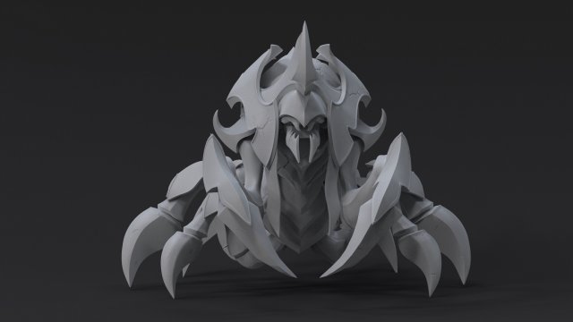 dota 2 fanart nyx assassin 3D प्रिंट मॉडल .c4d .max .obj .3ds .fbx .stl .blend 