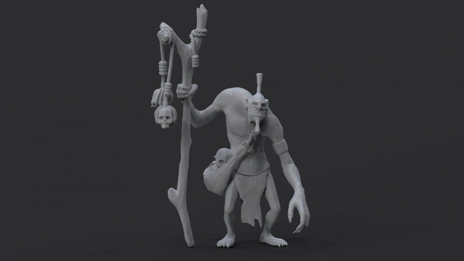 dota 2 fanart witch doctor 3D Print Model .c4d .max .obj .3ds .fbx .stl .blend 
