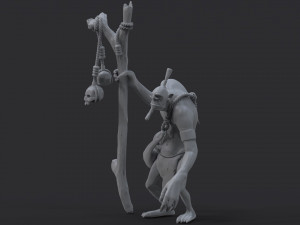dota 2 fanart witch doctor 3D प्रिंट मॉडल