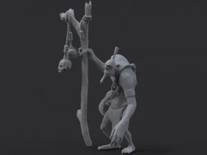 dota 2 fanart witch doctor 3D Print Model