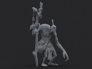 dota 2 fanart witch doctor 3D प्रिंट मॉडल