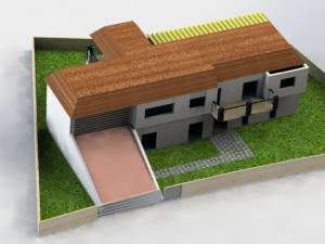 two storeyed 3d house design 3Dモデル