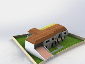 two storeyed 3d house design 3Dモデル