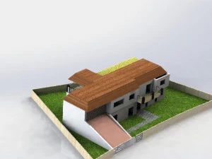 two storeyed 3d house design 3D Model