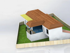 two storeyed 3d house design 3D Model
