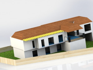 two storeyed 3d house design 3Dモデル