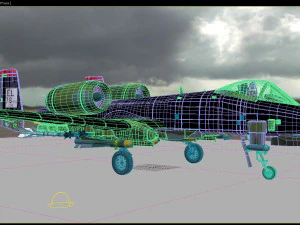 aircraft a 10 3D Model