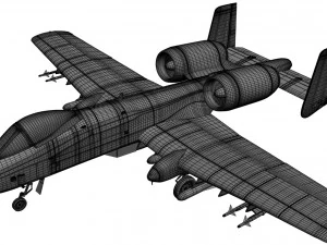 aircraft a 10 3D Model