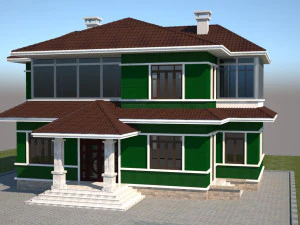 вілла 3D Модель