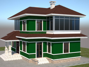 villa 3D Model
