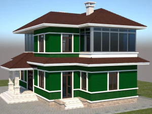 villa 3D Model