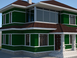 villa 3D Model