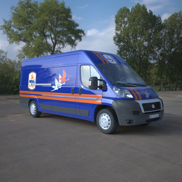 fiat ducato van 3D-Modell .c4d .max .obj .3ds .fbx .stl .blend 