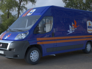fiat ducato van 3D-Modell