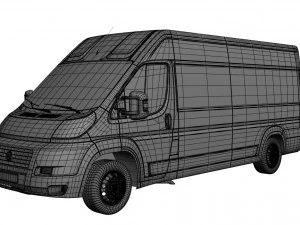 fiat ducato van 3D Model