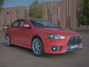 mitsubishi lancer evo x 3D Model