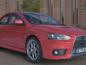 mitsubishi lancer evo x 3D Model