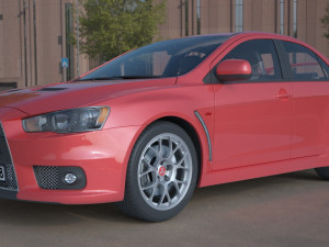 mitsubishi lancer evo x 3D Model