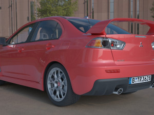 mitsubishi lancer evo x 3D Model