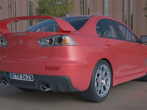 mitsubishi lancer evo x 3D Model