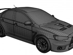 mitsubishi lancer evo x 3D Model