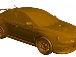mitsubishi lancer evo x 3D Model