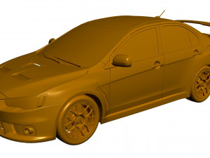 mitsubishi lancer evo x 3D Model