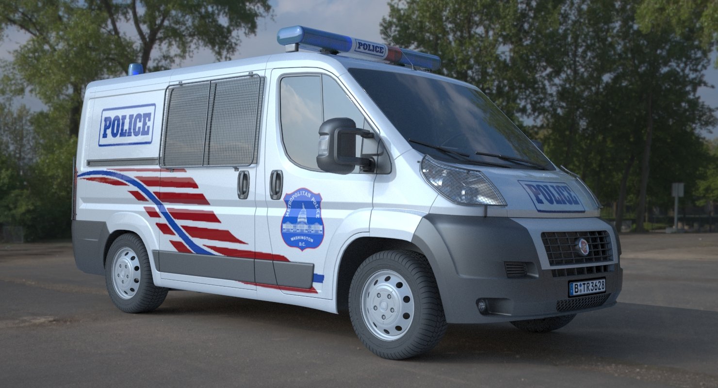 Police Fiat Ducato Van 3d Model In Van And Minivan 3dexport