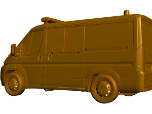 police fiat ducato van 3Dモデル