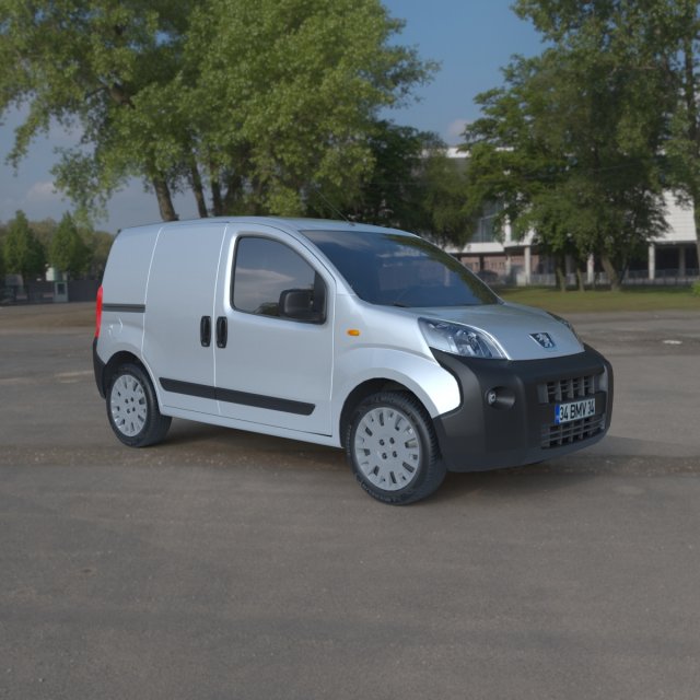 peugeot partner 3D 모델 .c4d .max .obj .3ds .fbx .stl .blend