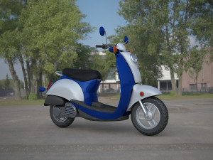 electric motorcycle 3D 模型