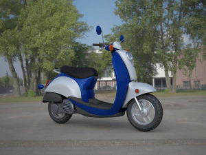 motocicleta electrica Modelo 3D