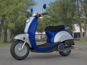electric motorcycle 3D 模型