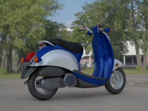 electric motorcycle 3D 模型