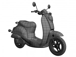 electric motorcycle 3D 模型