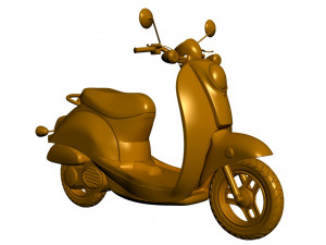 electric motorcycle 3D 模型